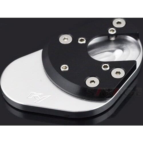 Side Kickstand Extension Plate For KAWASAKI EX250 NINJA 250 300 400R 650 ER-6N ER-6F ER-4N Motorcycle Support Stand Shoe Plate