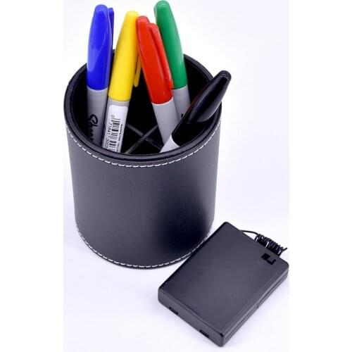 Color Pen Prediction with Leather Pen Holder Mentalism Magic Tricks Stage Close Up Magia Illusions Gimmick Props Accessories