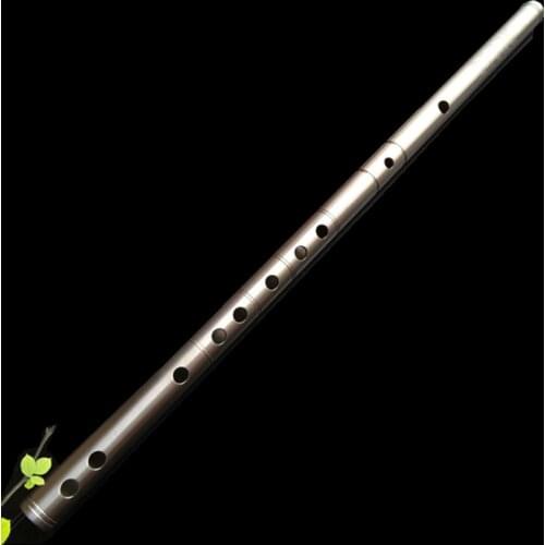 Customized Titanium Metal Flute Dizi C/D Key Engraved name Transverse Flauta Profissional Music Instrument Self-defense Weapon