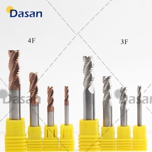 Roughing End Mills 4mm 6mm 8mm 10mm Metal Cutter HRC55 4 Flutes Cnc Endmill Alloy Carbide Tungsten Steel Milling Cutter