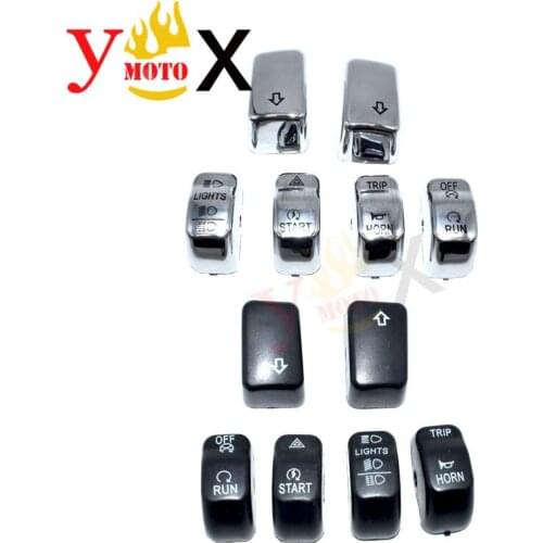 Motorcycle Handlebar Control Switch Button Cap Cover For Harley Sportster 1200 XL Iron 883 14-18 Dyna Softail Breakout Fat Bob