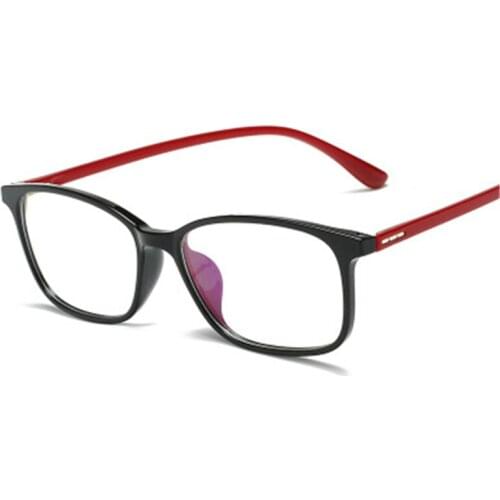 Soft Elastic Square TR90 Computer Screen Anti Blue Light Filter Glasses Women Men