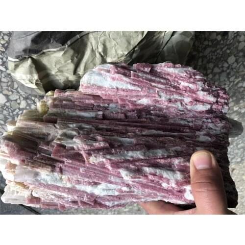 Natural Pink Plum Tourmaline Blossom Crystal Cluster Mineral Specimen Healing Stones For Teaching Dream Home Decor