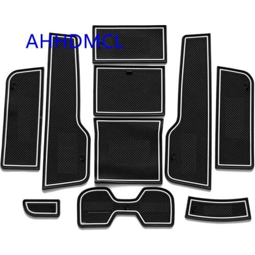 AHHDMCL Non-Slip Car Door Gate Slot Mats Cup Armrest Storage Pad Mat For MG GT 2015