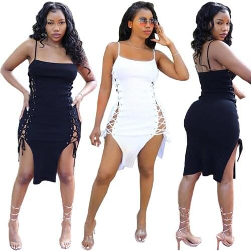 2021 New Summer Hot Sale Sexy Womens Nightclub Corns Bandage Dress Party Clubwear Elegant Dress