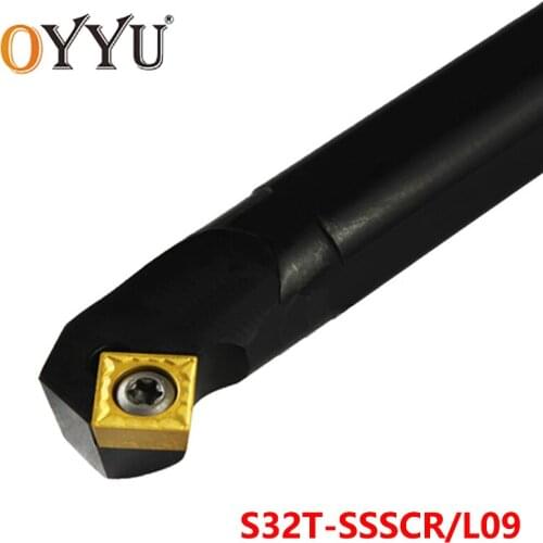 OYYU S32T-SSSCR09 S32T-SSSCL09 Boring Bar Turning Tool Shank use Carbide Inserts SCMT09 Internal Lathe Tools Cutting Holder