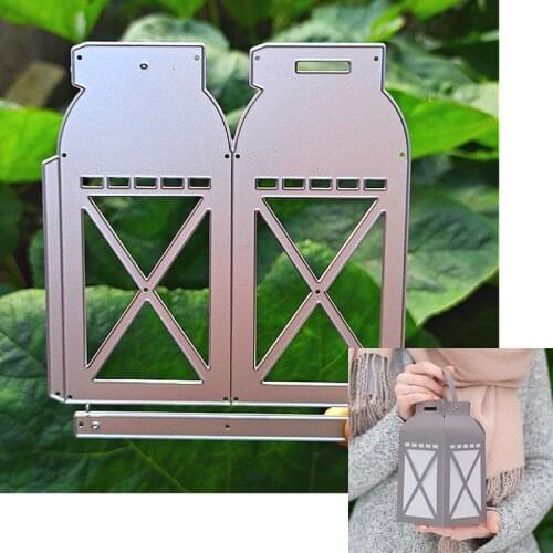 Suitable for holiday metal cutting die and scrapbook diy paper craft 3D photo album Christmas lamp holder knife mould 2020 NEW