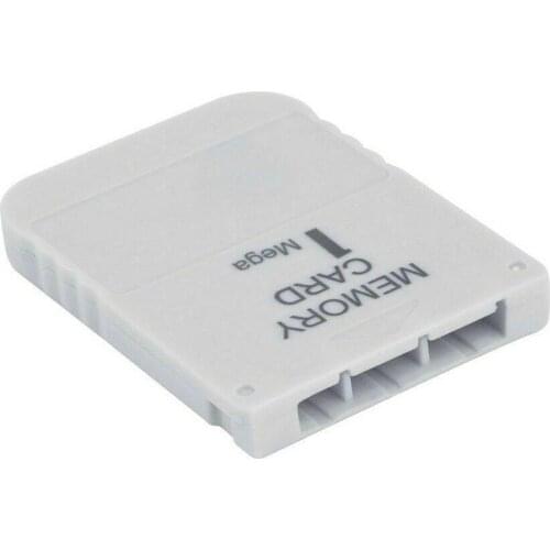 PS1 Memory Card 1 Mega Memory Card For Playstation 1 1MB Game White Practical Useful PS1 Affordable 1M PSX R6P8
