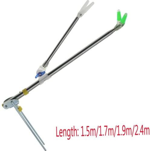 Fishing Equipment Telescopic Fishing Rods Holder Folding Stainless Steel Hand Rod Holder