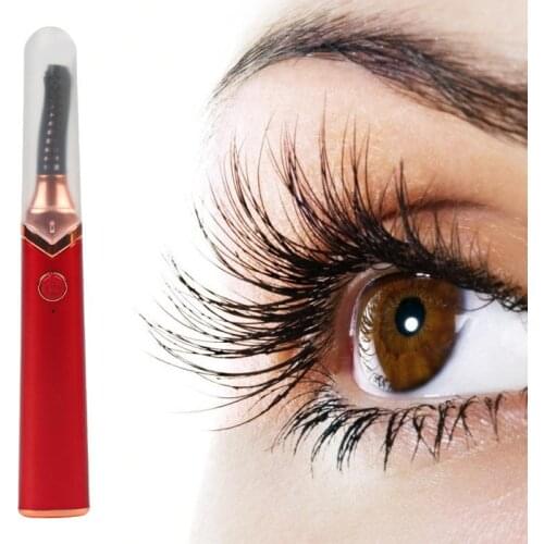 Electric Eyelash Curler Fast Heating Natural Eyelash Curling Iron Temperature Adjustable Makeup Eyelash Curling Pen Charging