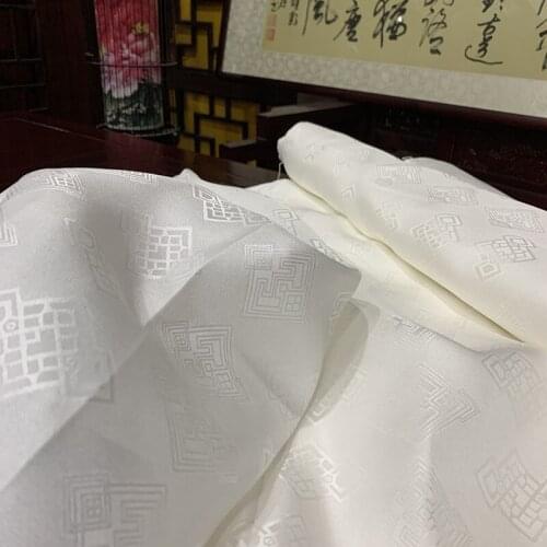 Silk First Non-Legacy Spinning Craft High-Grade Silk Fabric White Gray Fabric Silk Lake Silk Fabric