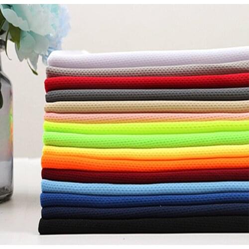 Knitted Mesh Fabric By The Per Meter for Sportswear Basketball Clothes T-shirts Sewing Quick-drying Breathable Textile Cloth Diy