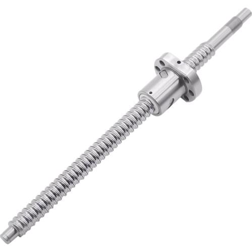1SET SFU1204 200 250 300 350 400 450 500 550 600 650 700 750 800 mm End Machined Ball Screw with 1204 Ball Nut for BK/BF10 CNC
