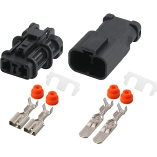 10pcs/lot 2 Pin/Way Excavator Pressure Switch Plug Speed Water Temperature Connector For Komatsu PC200-5/6/7/8