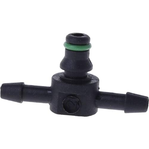 10 Pcs T Type Black Connector Pipe Hose Joiner Tube Fuel For Bosch 110 Series Injector