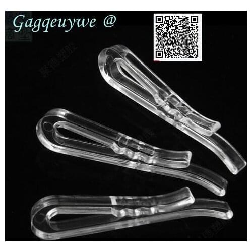 5000pcs Gagqeuywe size 8.9X3X38.5mm transparent Trousers clip Clothing clip accessories 06 code