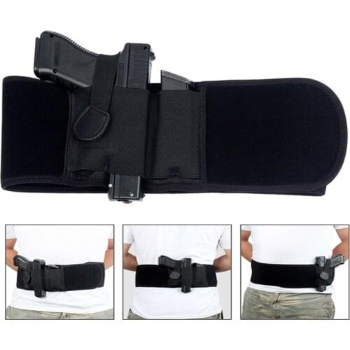 Belly Band Concealed Pistol Gun Carry Waist Holster Under Shirt Coat Hidden Belt