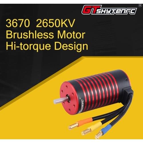GTSKYTENRC 3670 2050KV2650KV Brushless Motor Truck Sensorless for 2S 1:10 3S 4S 1:8 RC Drift Racing Off-road Car