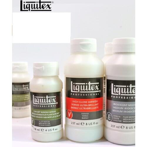 American Liquitex artist casting glaze bright and bright medium acrylic primer base coating fluid painting cell