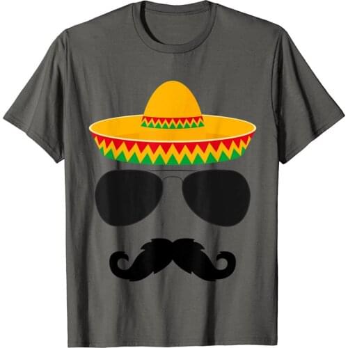 Cinco De Mayo Party Shirts Funny Cinco De Mayo Mustache Face T-Shirt Mens Fashion Summer Tops & Tees Cotton Top T-Shirts Design