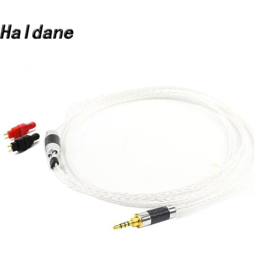 Haldane HIFI DIY 3.5/2.5/4.4mm Balanced Silver Plated Headphone Upgrade Cable For HD600 HD650 HD525 HD545 HD565 HD580 Headphones