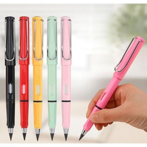 1Pcs Unlimited Writing Eternal Pencil Creative No Ink Pen For Art Sketch Painting Drawing Pencils Writing Tool Kids Novelty Gift