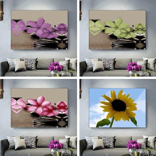 Ancient Architecture Eiffel Tower Statue of Liberty Picture DIY Paint by Number Canvas Poster Home Living Room Decoration Mural