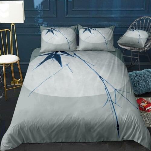 Bamboo by full moon Quilt Cover Pillowcase 3Piece Comforter Bedding Set With Pillow Case Single Double Duvet Cover Home Decora