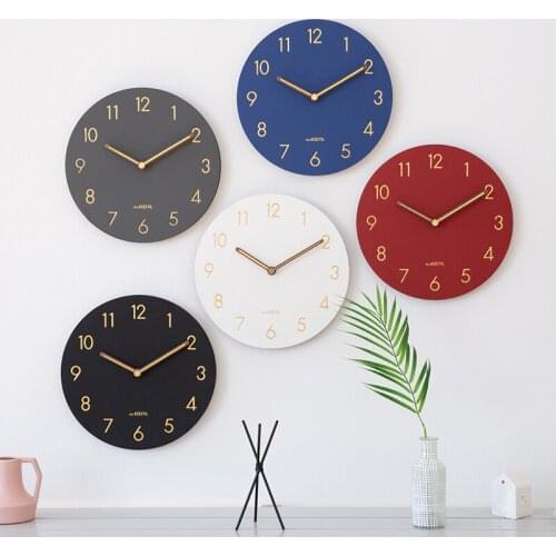 Creative Simple Wall Clock Modern Design Mechanism Luxury Silent Nordic Digital Wall Clock Art Reloj De Pared Home Decoration 50