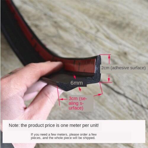 Garage Door Weather Multipurpose Home Edge Replacement Full Wrap Dustproof Portable Adhesive Seal Strip Bottom Rubber Trim