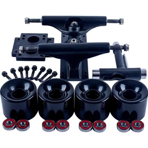 5-inch Hollow Skateboard Bracket Double Rocker Action Wheel Set Street Wheel Skateboard Accessories Skateboard Wheel Set