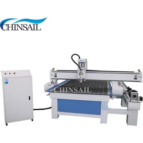 CHINSAIL low cost water cooled spindle / air cooled spindle cnc router 1325 1530 with rotary axis