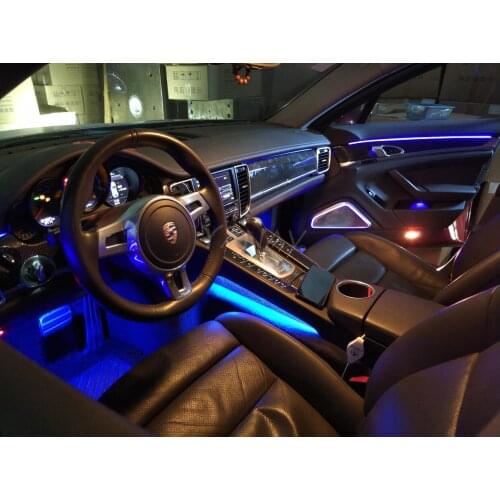 Audio ambient light For Porsche Panamera 2017-2020 64-color LED light central dashboard audio cover