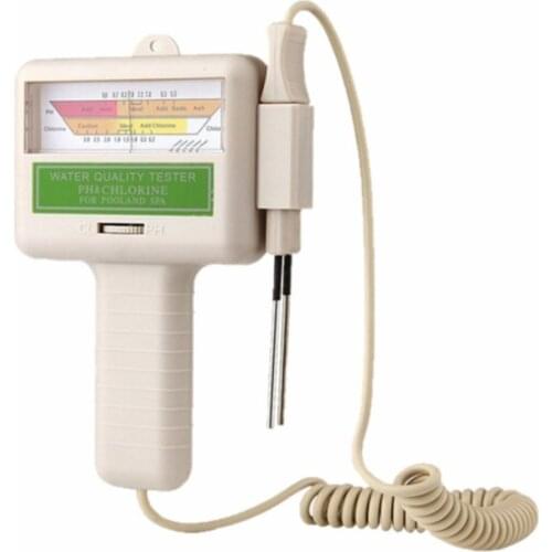 Portabel PC101 PH Tester Water Quality Tester Swimming Pool Spa Aquarium PH Meter Water Quality PH CL2 Chlorine Tester