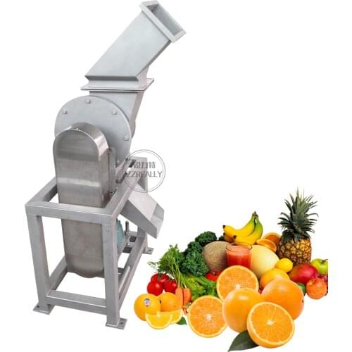 Capacity 1t/h Industrial Fruit and Vegetable Crusher Machine Apple Crushing Spinach Grinding Chopper Processing Equipment