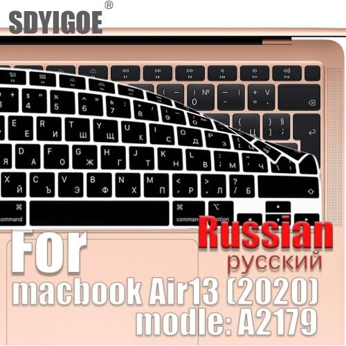 Russian Laptop keyboard cover For macbook Air13 2020 Keyboard case protective film 13 inch A2179 silicone keyboard cover Russian