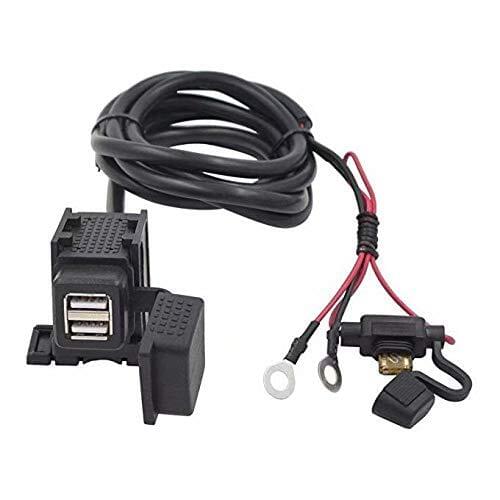 SAE to USB Cable Adapter 3.1A Dual Port Power Socket for Motorcycle for Smart Phone Tablet GPS