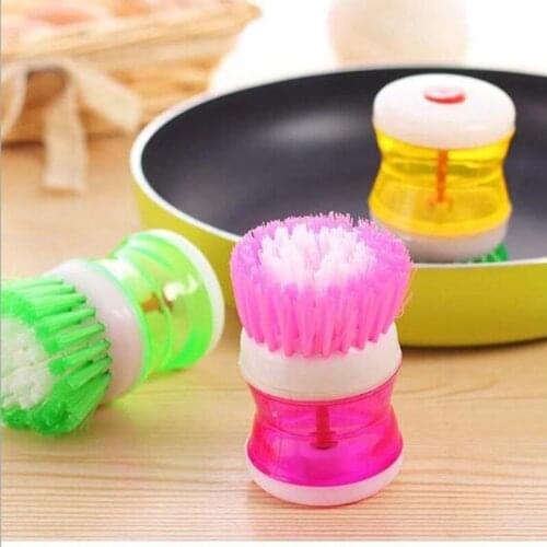 Dishwashing Brush Soap Dish Soap Dishwashing Detergent Can Dish Washing Tableware Brush Delicate Hydraulic Kitchen Tools