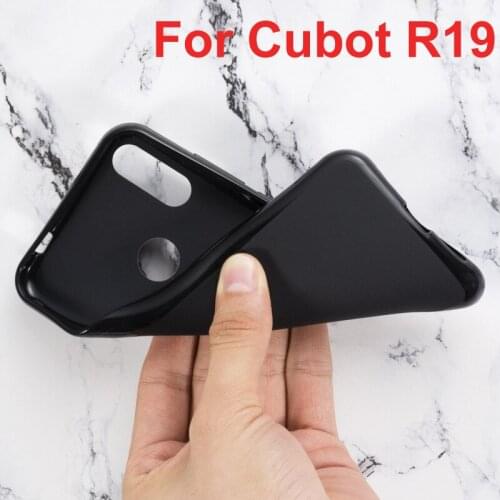 Cubot R19 Case Silicon Cover Soft TPU Matte Pudding Black Phone Protector Shell For Cubot R19 Capa Coque 5.71" Back Cover Case