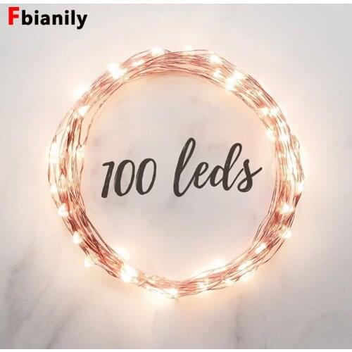 Led Strings Copper Wire 3XAA Battery Operated Christmas Wedding Party Decoration LED String Fairy Lights
