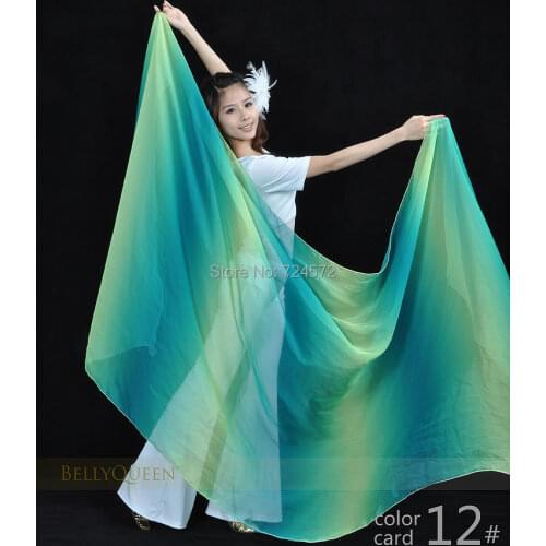 Belly dance veils Silk scarf hand throwing hand yarn scarf for belly dancing veils