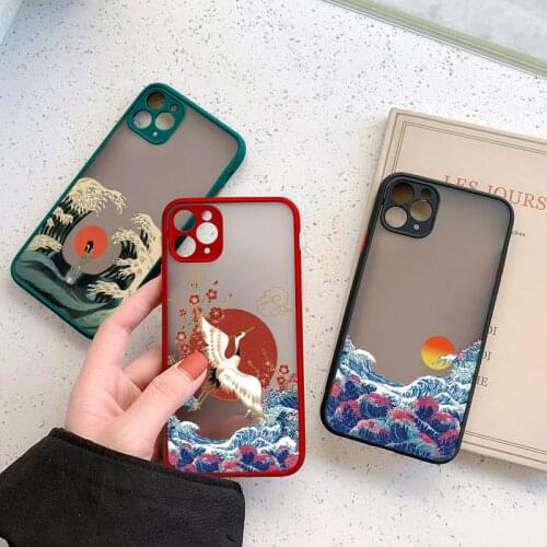 Magic Surfing Phone case For iPhone 12 11 pro MAX 6s 7 8 Plus SE 2020 Case For iphone X XS MAX XR Ukiyoe Wave Cover Hard Fundas