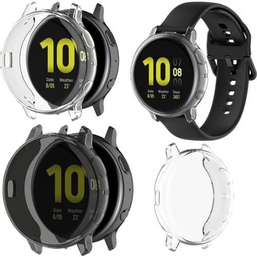 Full Screen Protector Watch Case For Samsung Galaxy watch active 2 40mm 44mm Protective Cover Shockproof Ultra-Thin TPU Shell