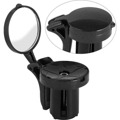 360 Degree Rotatable Black Bike Rearview Mirror Bike Bar End Mirror Portable MTB Mountain Bike Equipment Adjustable Accessories