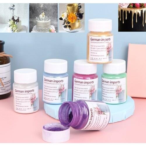 15g Cake Edible Glitter Powde Color Dust Silver Pearl Baking Decorations