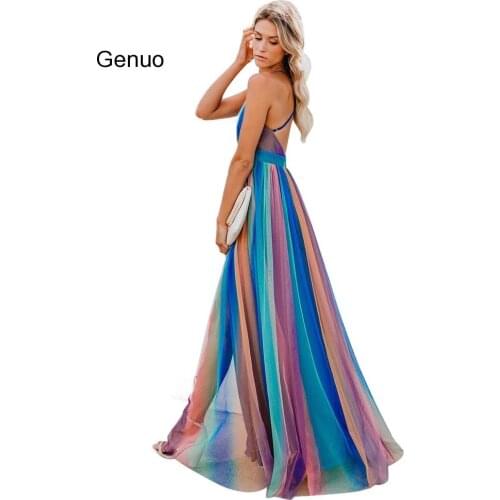 V-Neck Mesh Women Maxi Dress To Floor Long Beach Robe Plus Size African Party Holiday Summer Dresses Sexy Backless