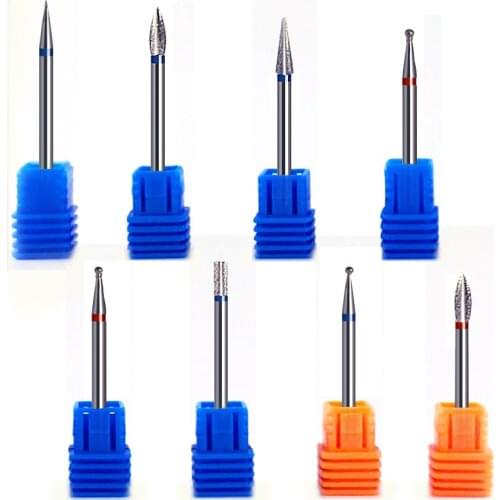 1Pc Diamond Drill Bit 8 Types 3/32" Milling Manicure Cutter for Pedicure Electric Machine Device Tool Nail Drill Bit Burr TH02