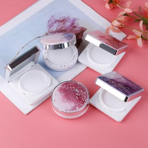 1PCS Liquid Foundation BB Cream Holder DIY Beauty Make Up Case Plastic Empty BB Cream Container Air Cushion Puff Box