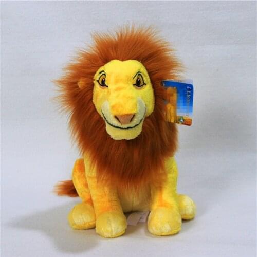 1pcs Sitting height 33cm Original Cartoon the Adult The Lion King Lion plush toy soft boy doll for kids gift