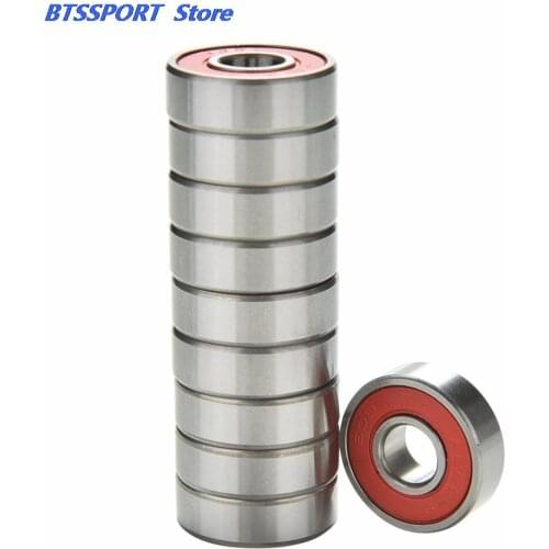 10Pcs/lot Red Bearings For ABEC 9 Stainless Steel High Performance Roller Skate Scooter Skateboard Wheel Bearings